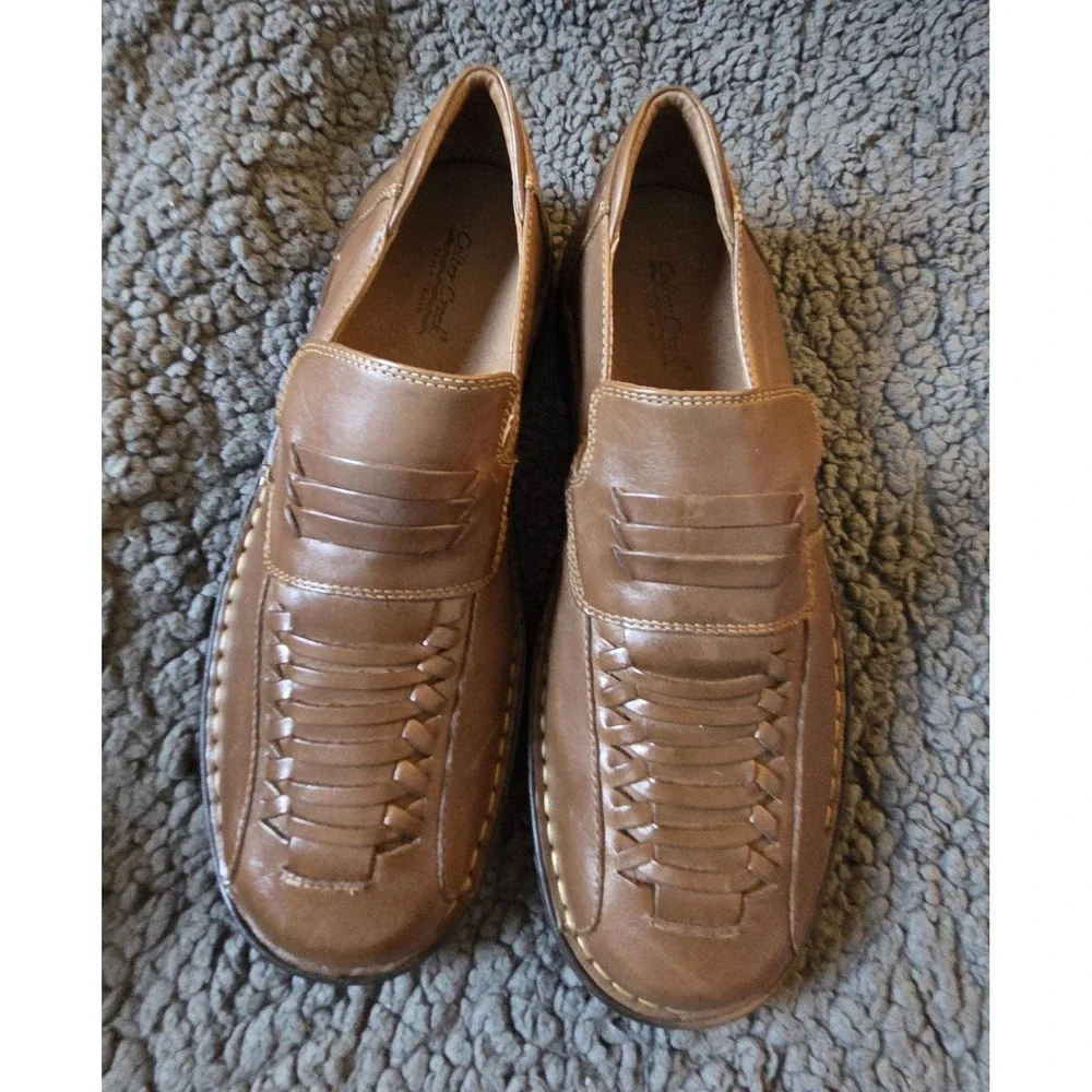 Coleen‎ Creek Cozumel Men's Leather Slip-On Loafers Brown 9.5M Made in Brazil